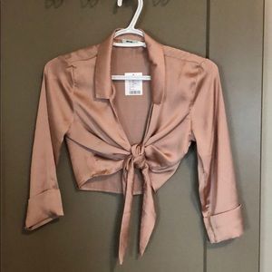 Half sleeve Tie up top